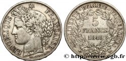 5 francs Cérès, IIe République 1849 Paris F.327/1