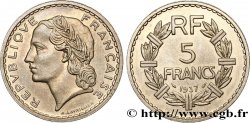 5 francs Lavrillier, nickel 1937  F.336/6 AU55 