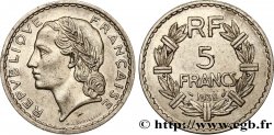 5 francs Lavrillier, nickel 1938  F.336/7