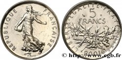 5 francs Semeuse, nickel, BU (Brillant Universel) 2001 Pessac F.341/37