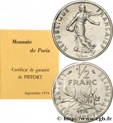 Piéfort nickel de 1/2 franc Semeuse 1974 Pessac F.198/13P