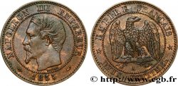 Deux centimes Napoléon III, tête nue 1855 Paris F.107/20