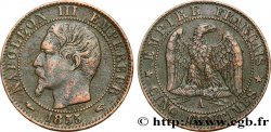 Cinq centimes Napoléon III, tête nue 1855 Paris F.116/16