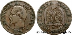 Cinq centimes Napoléon III, tête nue 1855 Strasbourg F.116/20