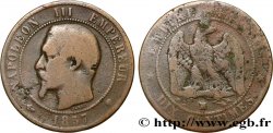 Dix centimes Napoléon III, tête nue 1857 Marseille F.133/45