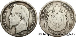 1 franc Napoléon III, tête laurée 1867 Strasbourg F.215/7