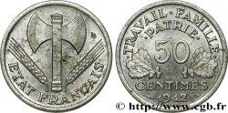 50 centimes Francisque, lourde 1942  F.195/3