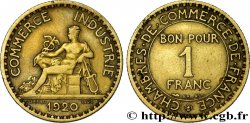 1 franc Chambres de Commerce 1920 Paris F.218/2
