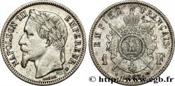 1 franc Napoléon III, tête laurée 1867 Strasbourg F.215/7