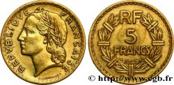 5 francs Lavrillier, bronze-aluminium 1945 Castelsarrasin F.337/6