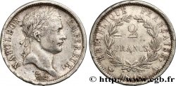 2 francs Napoléon Ier tête laurée, République française 1808 Paris F.254/4 XF45 