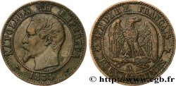 Deux centimes Napoléon III, tête nue 1854 Paris F.107/9