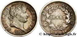 Quart (de franc) Napoléon Ier tête laurée, Empire français 1809 Paris F.162/1