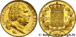 20 francs or Louis XVIII, tête nue 1817 Paris F.519/5