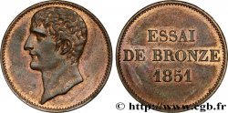 Essai de bronze au module de 5 centimes, Bonaparte 1851 Paris VG.3290  MS60 