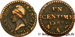 Un centime Dupré, 7 normal 1799 Paris F.100/15
