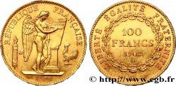 100 francs or Génie, tranche inscrite en relief liberté égalité fraternité 1908 Paris F.553/2