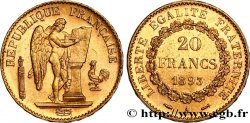20 francs or Génie, Troisième République 1893 Paris F.533/17