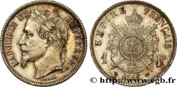 1 franc Napoléon III, tête laurée 1866 Strasbourg F.215/4