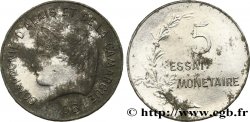 Essai en aluminium de 5 centimes, Compagnie d’Alais et de la Camargue 1908  GEM.268 1