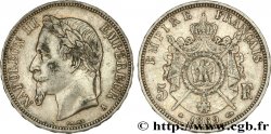 5 francs Napoléon III, tête laurée 1869 Paris F.331/14