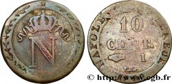 10 cent. à l&nbsp;N couronnée 1809 Limoges F.130/15