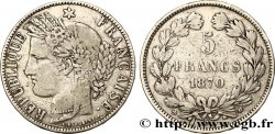 5 francs Cérès, sans légende 1870 Bordeaux F.332/7