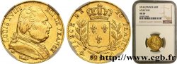 20 francs or Louis XVIII, buste habillé 1814 Perpignan F.517/8