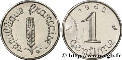 Piéfort acier de 1 centime Épi 1962 Paris GEM.4 P1 MS 