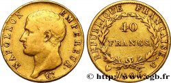 40 francs or Napoléon tête nue, Calendrier grégorien 1806 Turin F.538/4