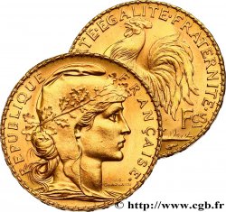20 FRANCS COQ - OR - FRANCE 1900 - 1914 PARIS F.534 / 535/ SUP/SPL 