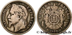 1 franc Napoléon III, tête laurée 1869 Paris F.215/14