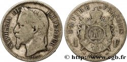 1 franc Napoléon III, tête laurée 1870 Strasbourg F.215/16