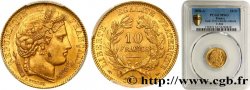 10 francs or Cérès, IIe République 1850 Paris F.504/1