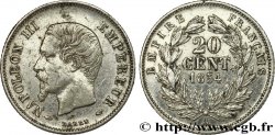 20 centimes Napoléon III, tête nue 1854 Paris F.148/2