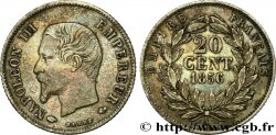 20 centimes Napoléon III, tête nue 1856 Paris F.148/4