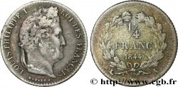 1/4 franc Louis-Philippe 1844 Paris F.166/97
