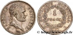1 franc Napoléon Ier tête laurée, République française 1808 La Rochelle F.204/6