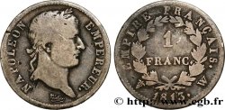1 franc Napoléon Ier tête laurée, Empire français 1813 Lille F.205/72