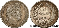 1 franc Louis-Philippe, couronne de chêne 1841 Rouen F.210/81