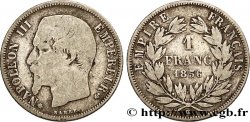 1 franc Napoléon III, tête nue 1856 Strasbourg F.214/7