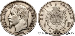 1 franc Napoléon III, tête laurée 1870 Strasbourg F.215/16