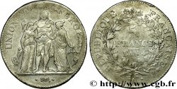 5 francs Union et Force, Union serré, avec glands intérieurs et gland extérieur 1796 Paris F.288/1