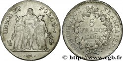 5 francs Union et Force, Union serré, seulement glands intérieurs 1803 Paris F.288/187