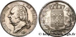 5 francs Louis XVIII, tête nue 1816 Limoges F.309/6