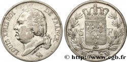 5 francs Louis XVIII, tête nue 1816 Toulouse F.309/9