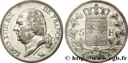 5 francs Louis XVIII, tête nue 1822 Paris F.309/67