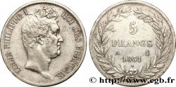 5 francs type Tiolier avec le I, tranche en creux 1831 Paris F.315/14