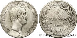5 francs type Tiolier avec le I, tranche en relief 1831 Paris F.316/2