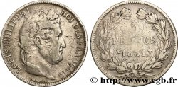 5 francs Ier type Domard, tranche en relief 1831 Lille F.320/13